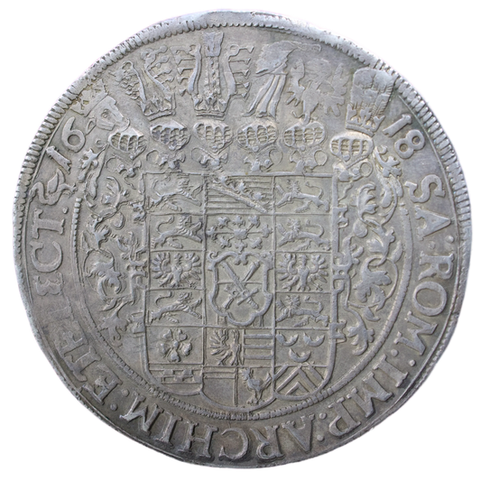 🇩🇪 Allemagne Duché de Saxe Johann George I (1615-1656) Thaler 1618 Dresde 28.92 gr