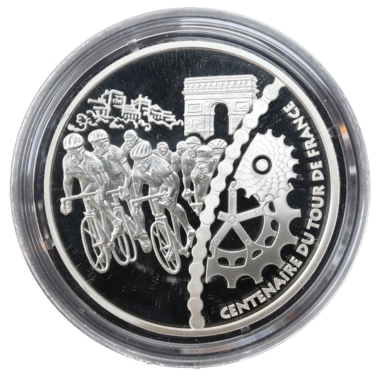 Monnaie de Paris 1€uro 1/2 Arrivé sur les Champs Elysées 2003 Argent 22,2 gr Belle Epreuve