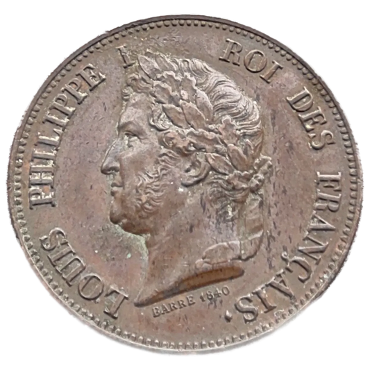 Louis-Philippe Ier (1830-1848) Essai 1840 Refonte des monnaies de cuivre 14.86 gr