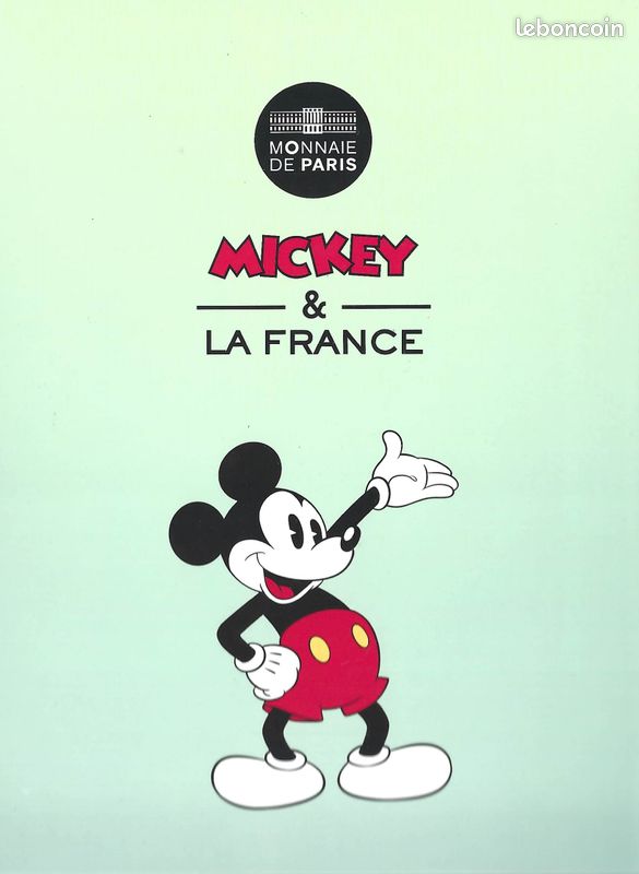 Monnaie de Paris 50 Euros Colorisée 2018 Mickey & la France Champs Élysées Argent 41 gr