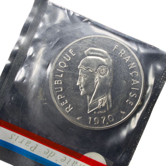 Coin of Paris ESSAI 100 Francs 1970 French Territory of Afars and Issas Djibouti 11.9 gr