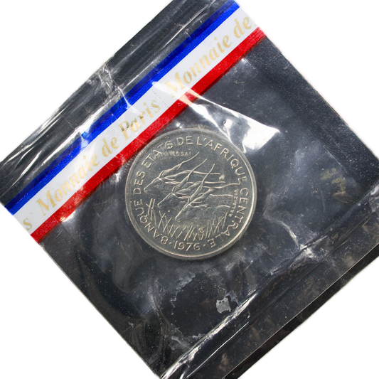 Coin of Paris ESSAI 50 Francs 1976 E Bank of Central African States 4.70 gr