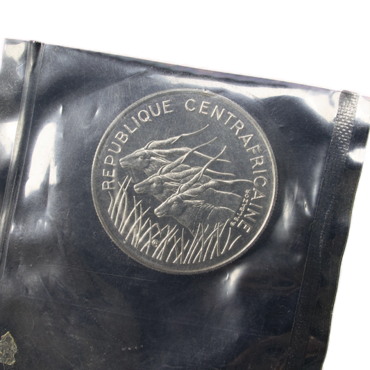 Coin of Paris ESSAI 100 Francs 1971 Central Bank Central African Republic 7.04 gr