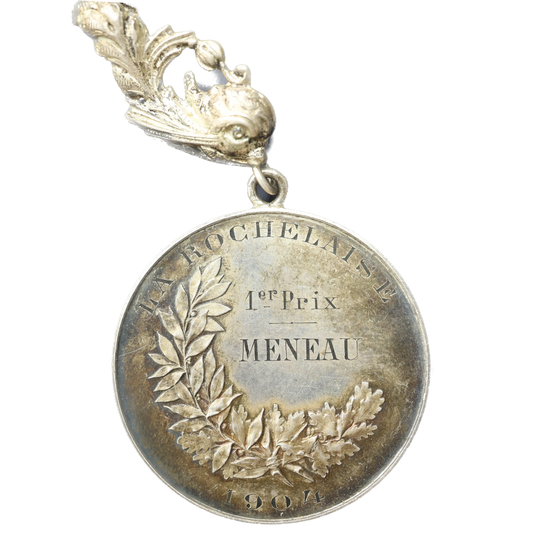 Médaille République Française - LA ROCHELAISE 1904 - Par VERNON Argent 19.39 gr - 39 mm