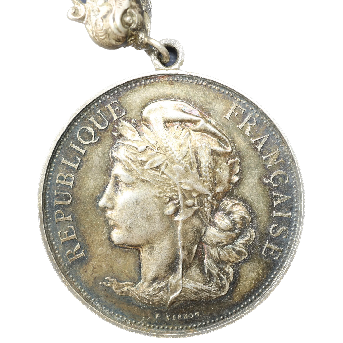 Médaille République Française - LA ROCHELAISE 1904 - Par VERNON Argent 19.39 gr - 39 mm