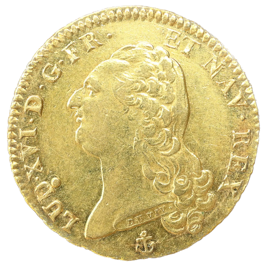 Louis XVI (1774-1792) Double louis d'or à la tête nue 1786 H La Rochelle 15.26 gr Superbe