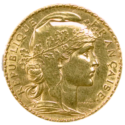 20 Francs gold Marianne 1900 Uncommon 6.45 gr