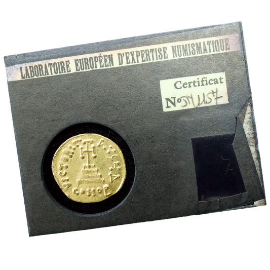 Empire Byzantin Constans II et Constantin IV (654-668) Solidus Or Constantinople 4.40 gr