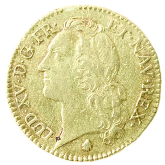 Louis XV (1715-1774) Louis d'or au Bandeau 1742 Q Perpignan 8.23 gr