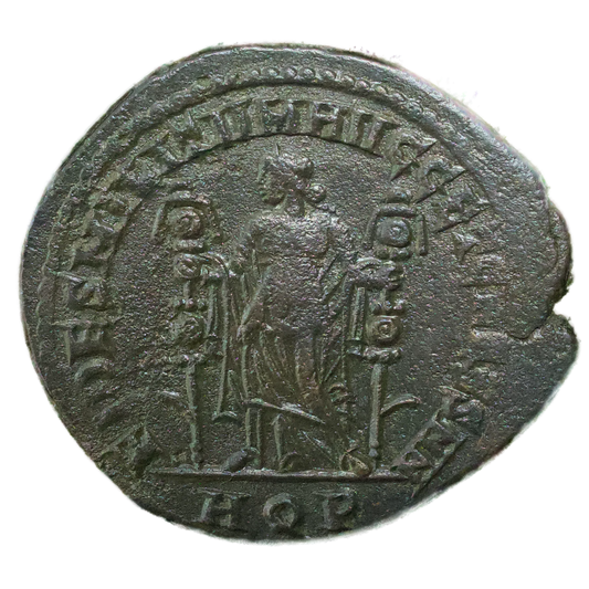 Galère (305-311) Follis FIDES MILITVM AVGG ET CAESS NN Aquilée 8.97 gr