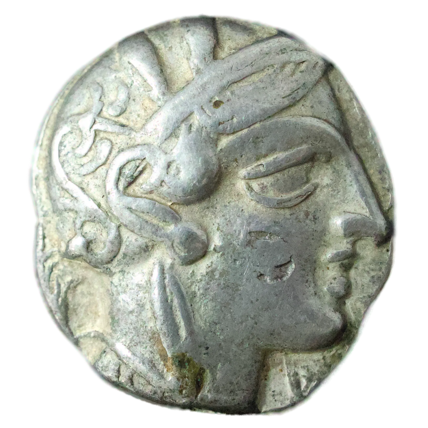Grèce Antique Tétradrachme d'Athènes (Attique) R/ Chouette ΑΘΕ Argent 16.70 gr