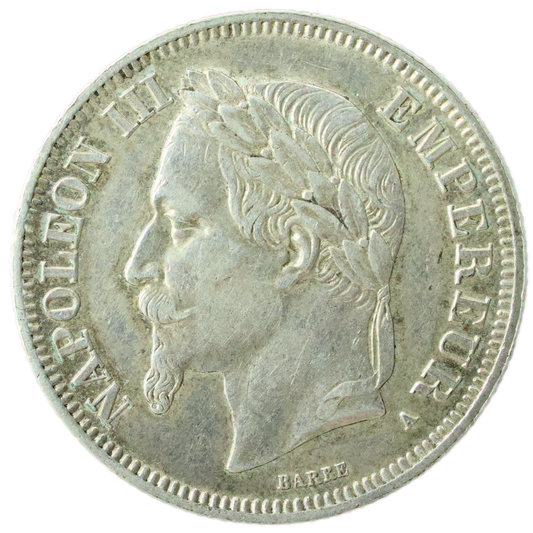 Napoléon III (1852-1870) 2 Francs Empire Français 1867 A Paris Ag 10.00 gr