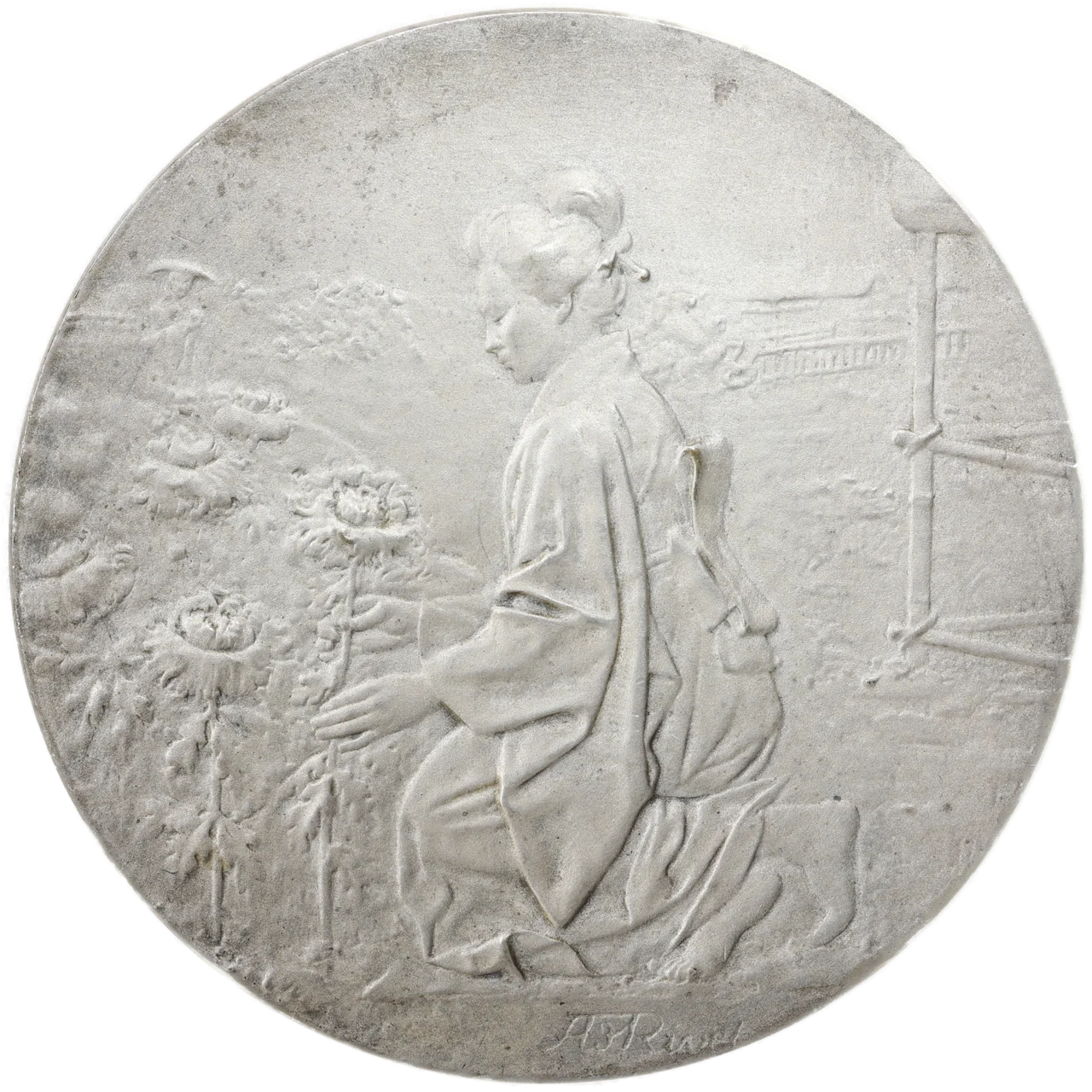 Médaille Société Française des Chrysanthémistes - Comité Algérien Par Rivet 60.46 gr 49.5 mm