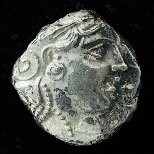 Grèce Antique Tétradrachme d'Athènes (Frappe archaïque) R/ Chouette ΑΘΕ Argent 17.18 gr