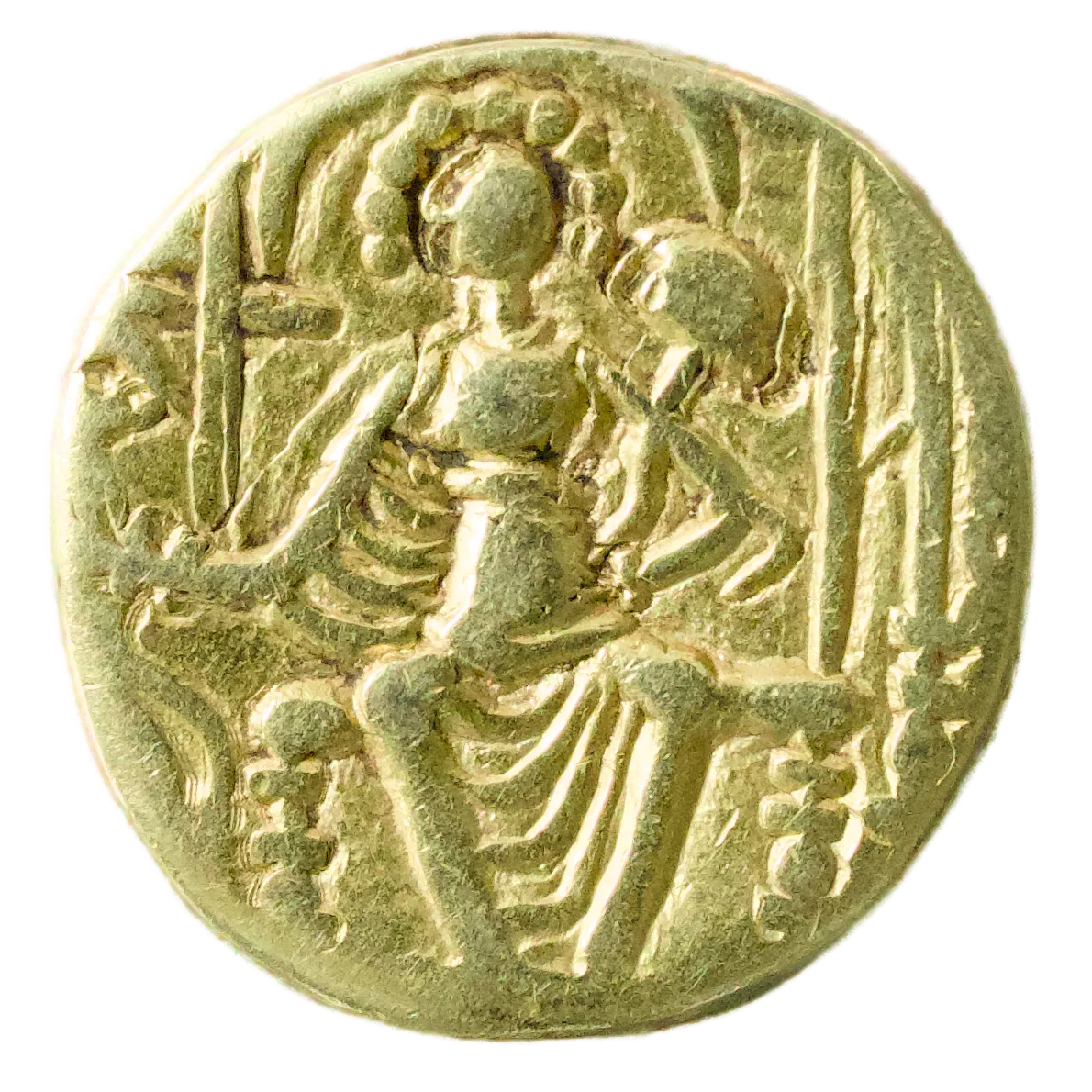 Inde Empire Kouchan Vasou Deva III (325-345) Statère d'or 7.33 gr