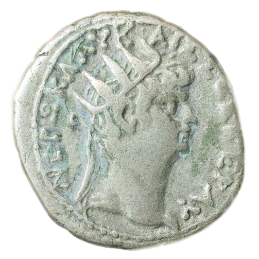 Néron et Poppée (62 après JC) Tétradrachme R/ Alexandrie An 10 billon 13.23 gr