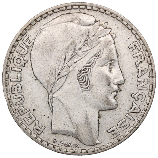 Turin 20 Francs 1937 Argent 19.95 gr