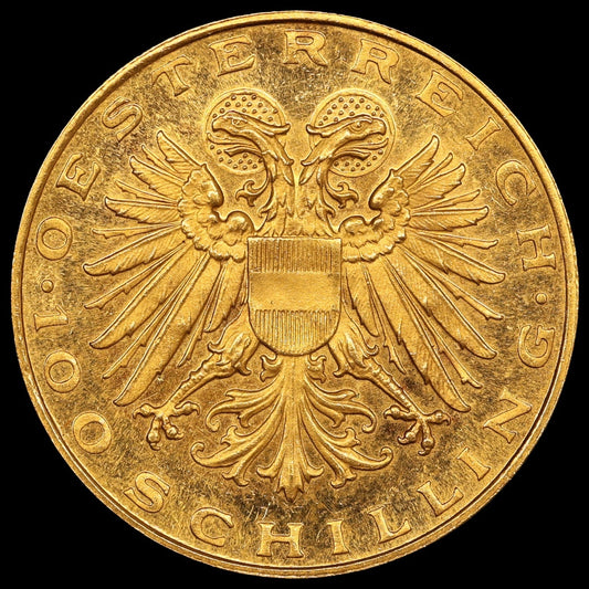 Autriche État fédéral (1934-1938) 100 Schilling Vierge de Mariazell 1936 Or 23.55 gr