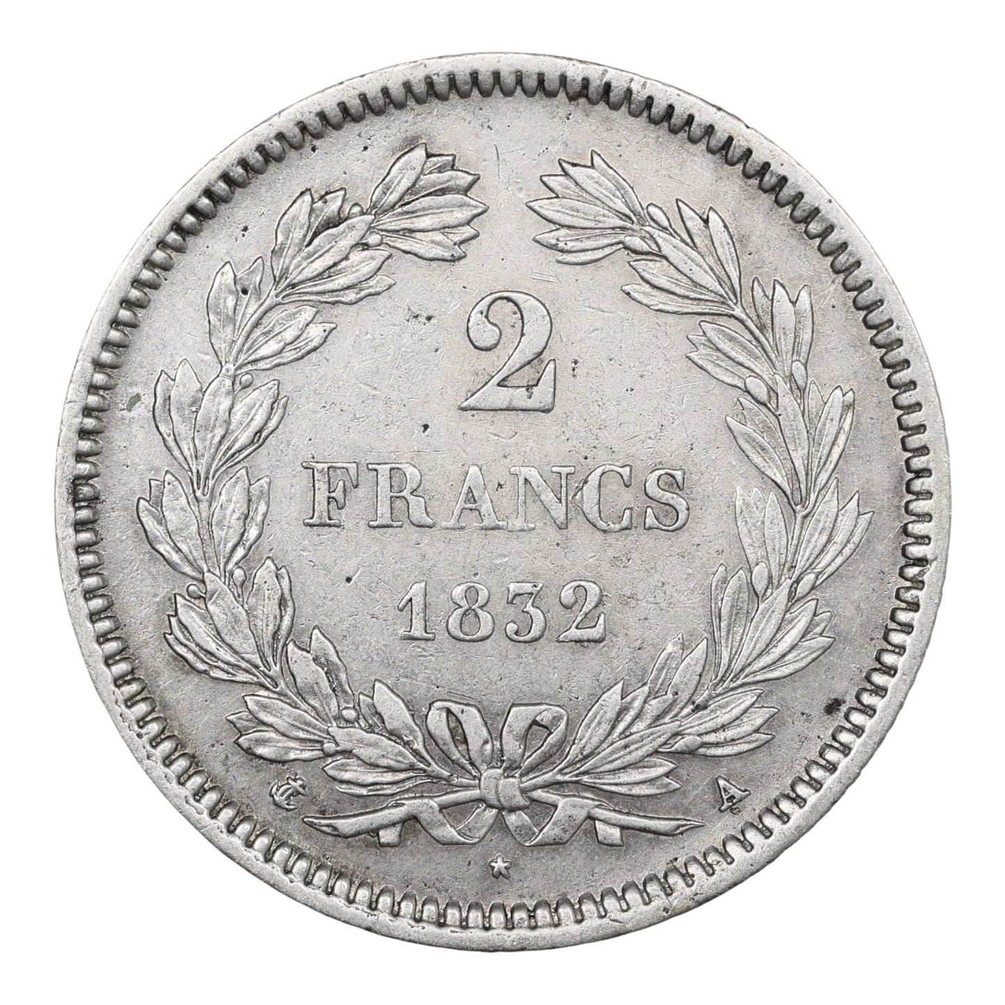 Louis-Philippe Ier (1830-1848) 2 Francs 1832 A Paris Ag 9.96 gr