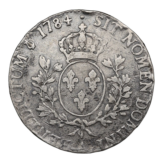 Louis XVI (1774-1792) Écu aux branches d'olivier 1784 A Paris Argent 25.99 gr