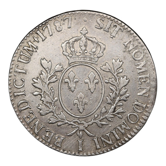 Louis XVI (1774-1792) Écu aux branches d'olivier 1787 I Limoges Argent 29.16 gr