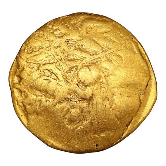 Gaule Jura-Alpes (Type de Chaumont II ème siècle) Statère d'or (variante inédite) 7.19 gr