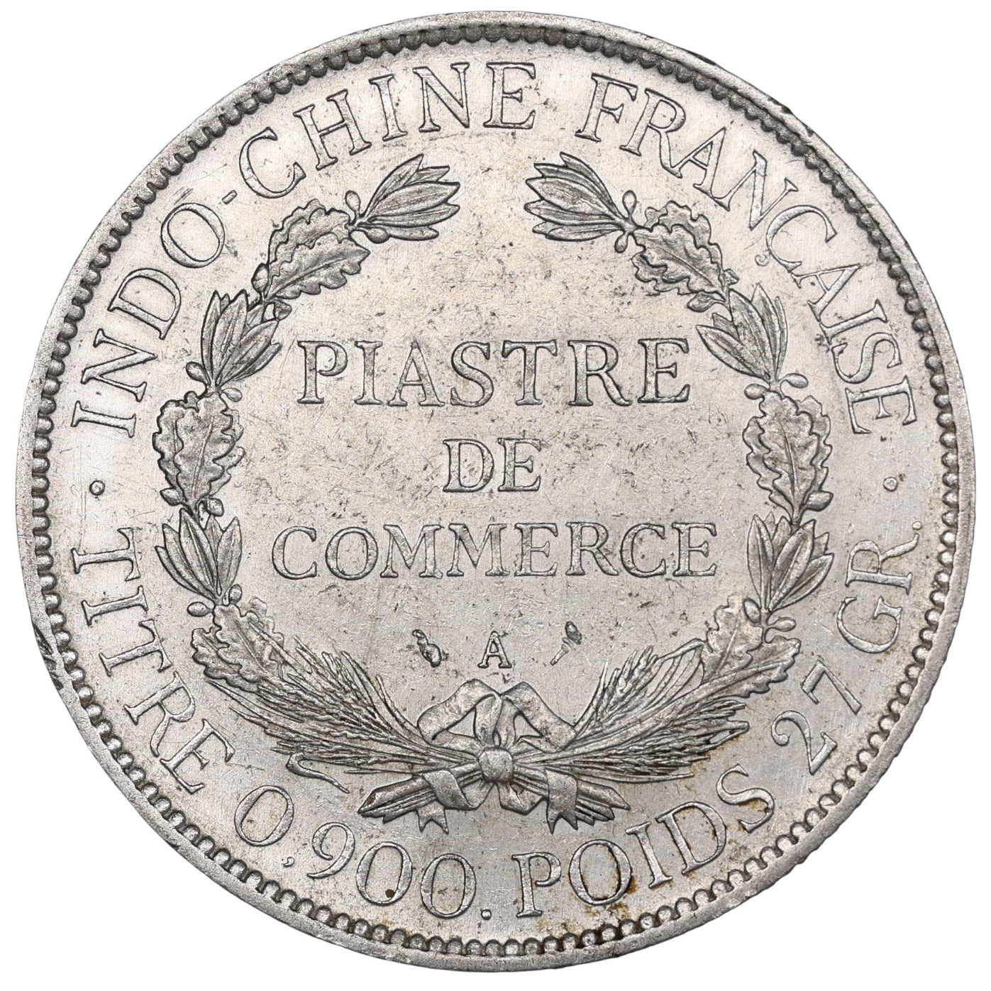 Indochine Piastre de Commerce 1905 Argent 27.00 gr