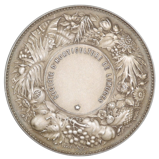 Médaille Société d'Horticulture de Limoges Argent 37.95 gr