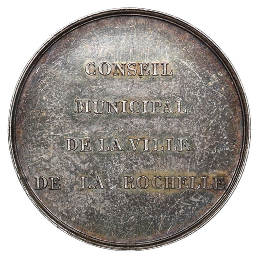 Jeton Conseil Municipal de la ville de La Rochelle Argent 8.54 gr 28 mm