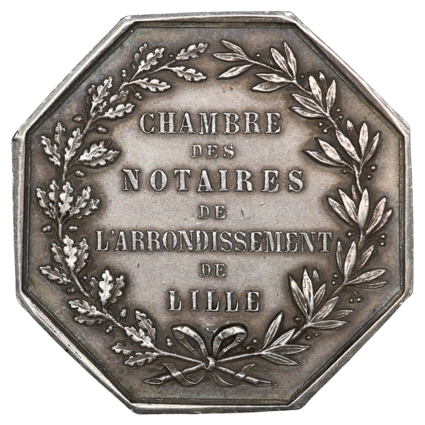 Jeton Chambre des notaires de l'arrondissement de Lille Argent 19.56 gr