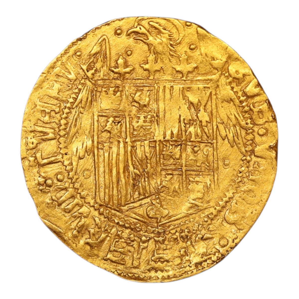 Espagne Isabelle et Ferdinand (1474-1504) Double Excellente Or 7.00 gr Séville