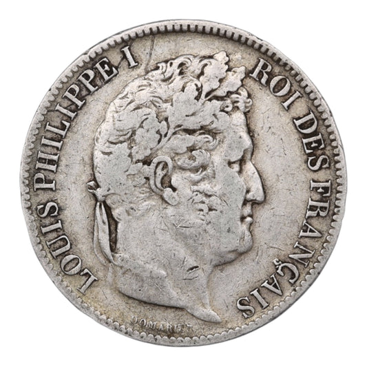 Louis-Philippe Ier (1830-1848) 5 Francs Argent 1831 W Lille Domard 1er type Tranche en relief 25.08 gr