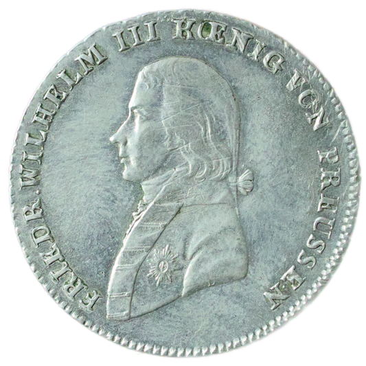Allemagne Royaume de Prusse Frédéric-Guillaume III (1797-1840) 1/3 Thaler 1800 A Berlin Ag 8.24 gr