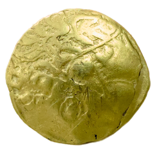 Gaule Jura-Alpes (Type de Chaumont II ème siècle) Statère d'or (variante inédite) 7.19 gr