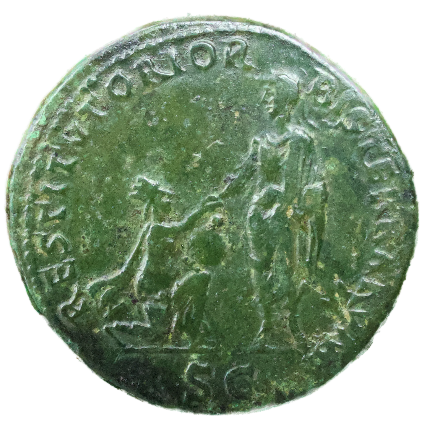 Hadrien (117-138) Sesterce R/ RESTITVTORI ORBIS TERRARVM SC Bronze 24.30 gr