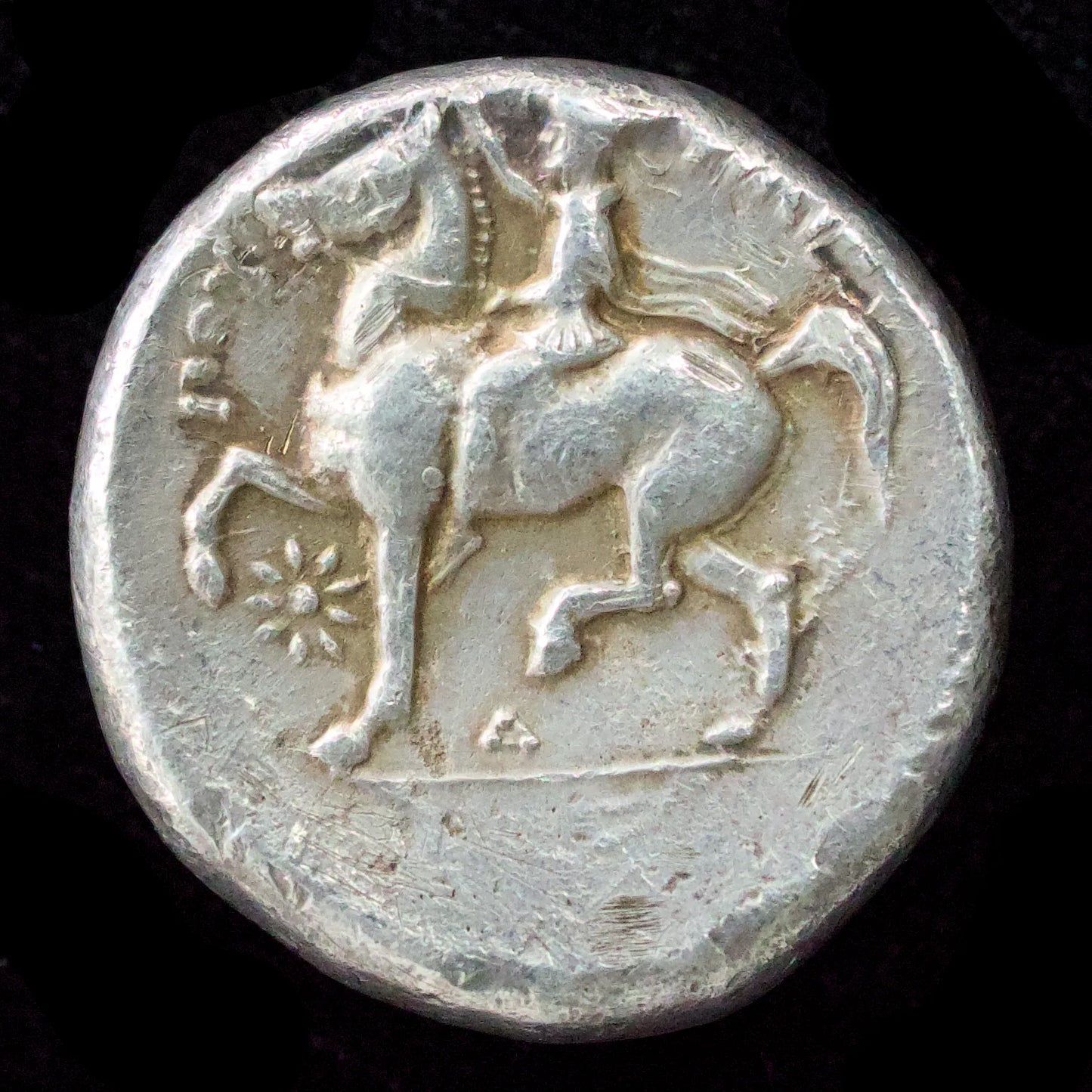 Grèce Antique Macédoine Philippe II (359-336) Tétradrachme R/ Cavalier Ag 16.75 gr