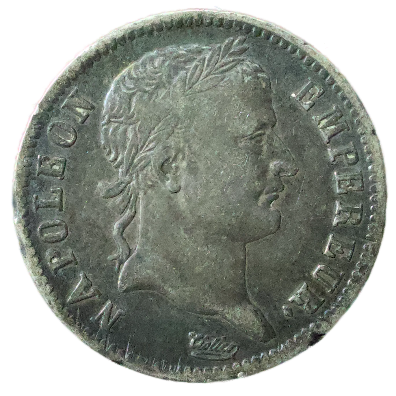 Napoléon Ier (1804-1814) 1 Franc revers Empire 1810 M Toulouse Ag 4.95 gr