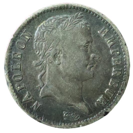 Napoléon Ier (1804-1814) 1 Franc revers Empire 1810 M Toulouse Ag 4.95 gr