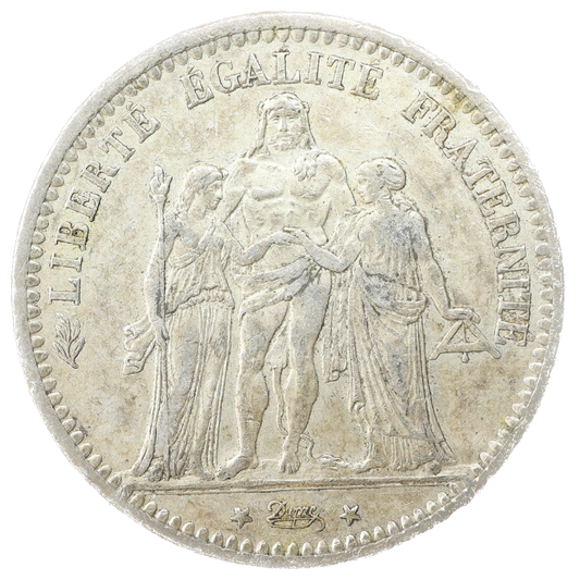 IIIe République 5 francs Hercule 1873 K Bordeaux 24,92 gr Argent Belle Patine