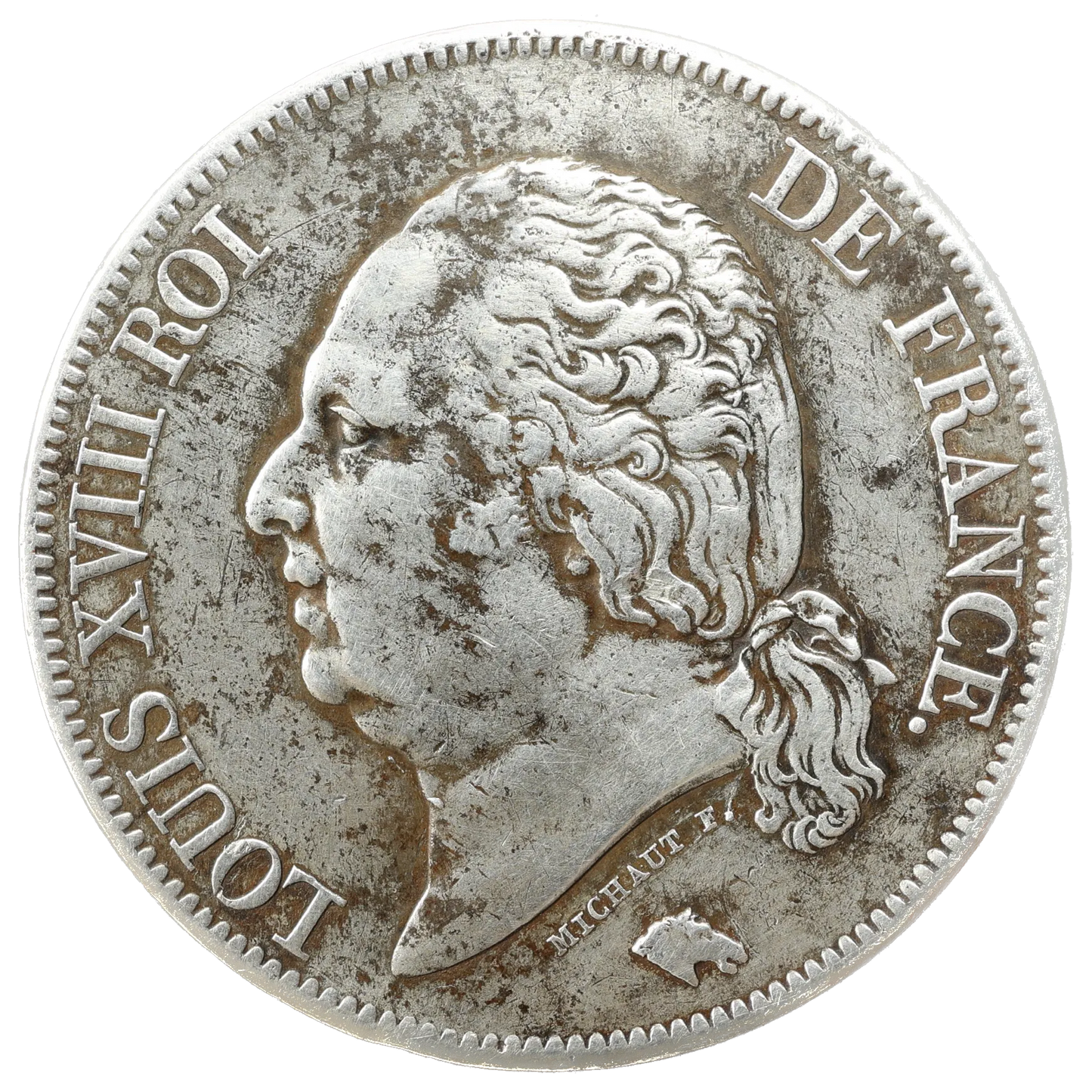 Louis XVIII (1815-1824) 5 francs 1822 A Paris Argent 24,90 gr