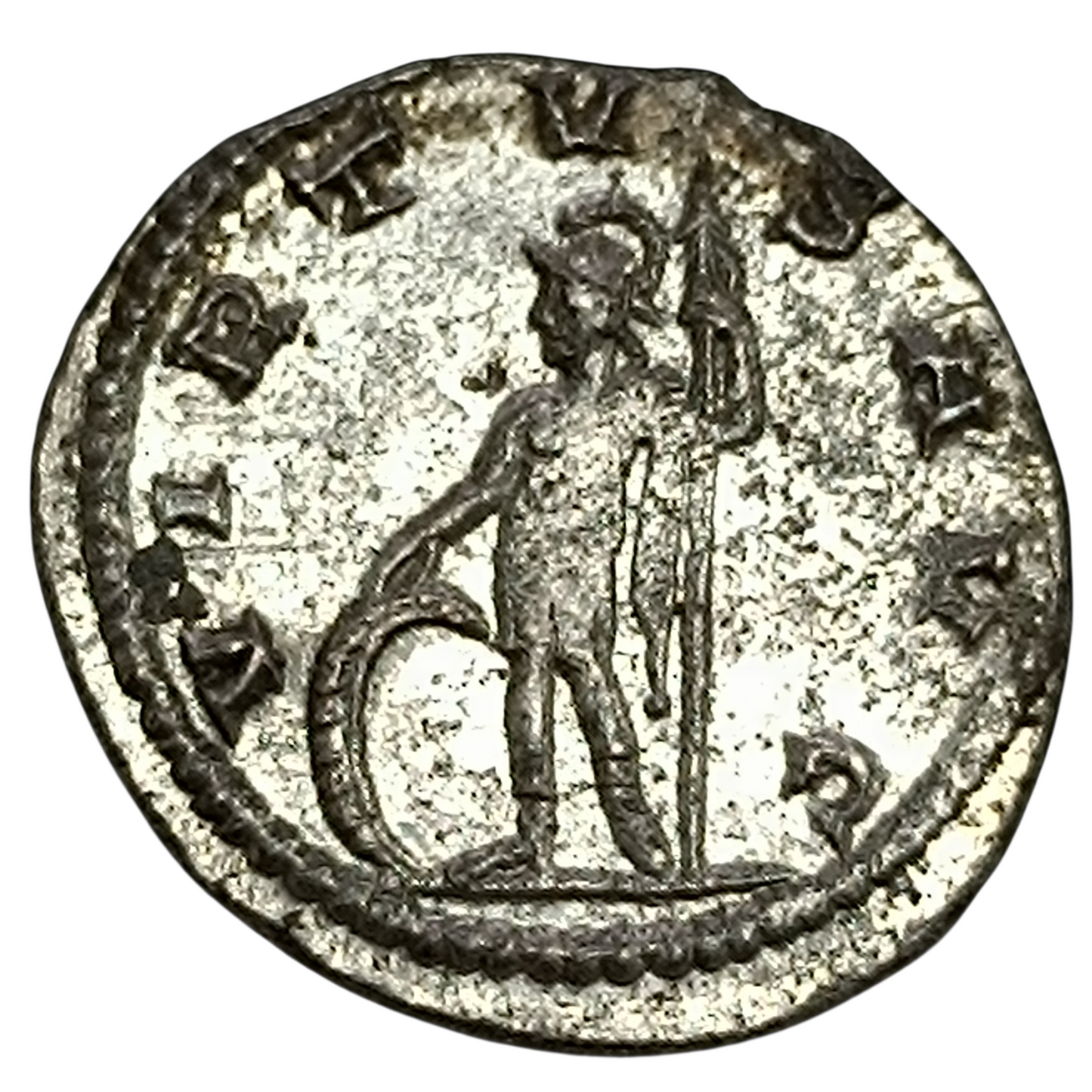 Gallien (253-268) Antoninien Virtus Avg. Avec son argenture. 3.52 gr