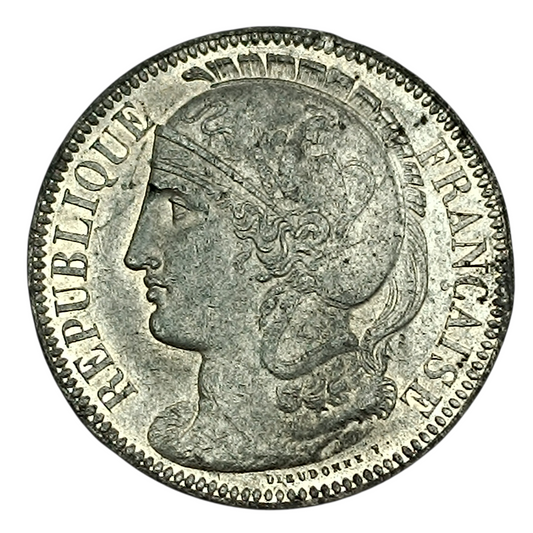 Concours 10 centimes 1848 en étain Par Dieudonné 8.29 gr