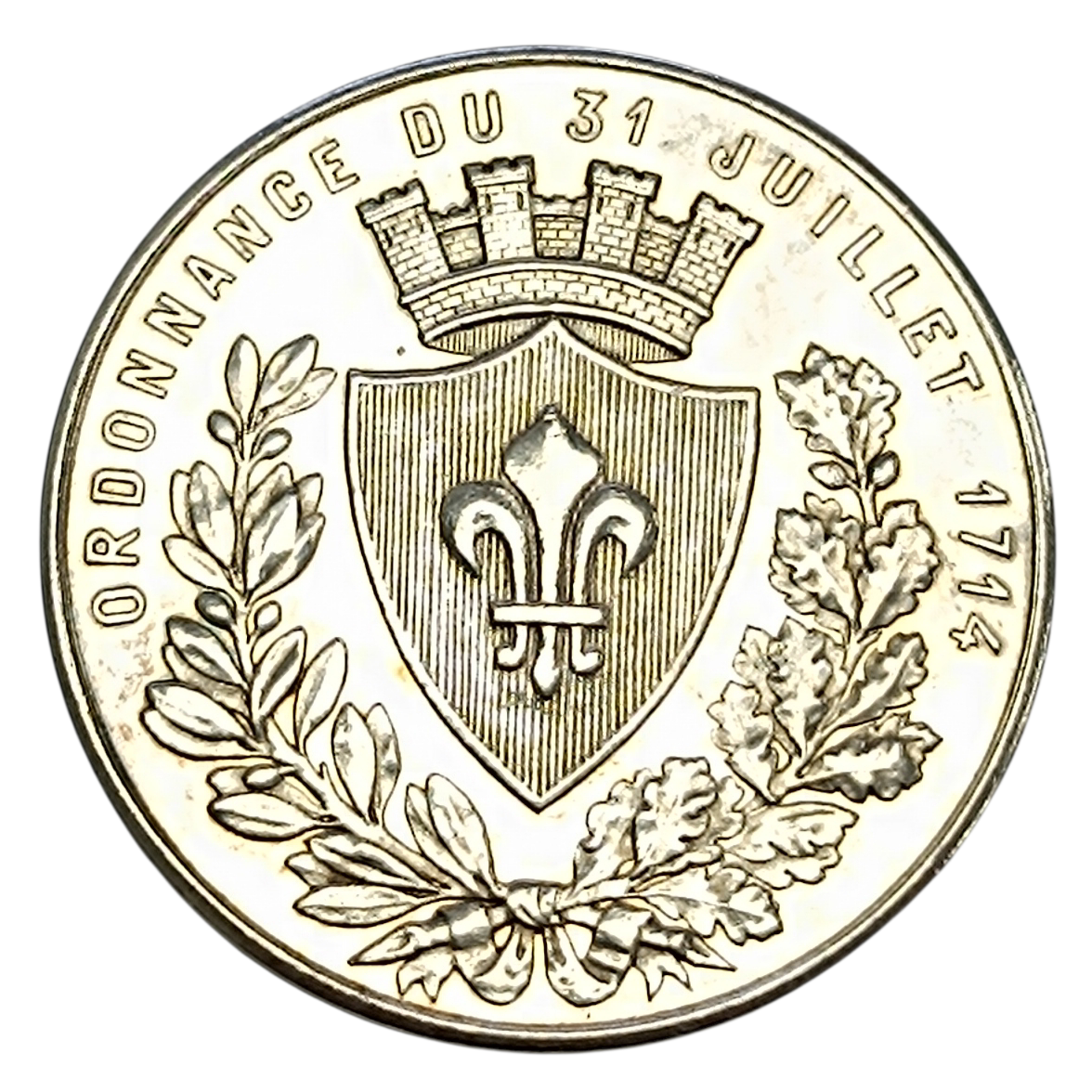 Jeton Chambre de Commerce de Lille Argent 21.60 gr 37 mm