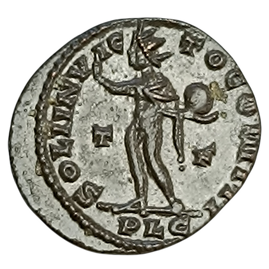 Constantin Ier (306-337) Follis Soli Invicto Comiti Lyon 2.92 gr 20.5 mm