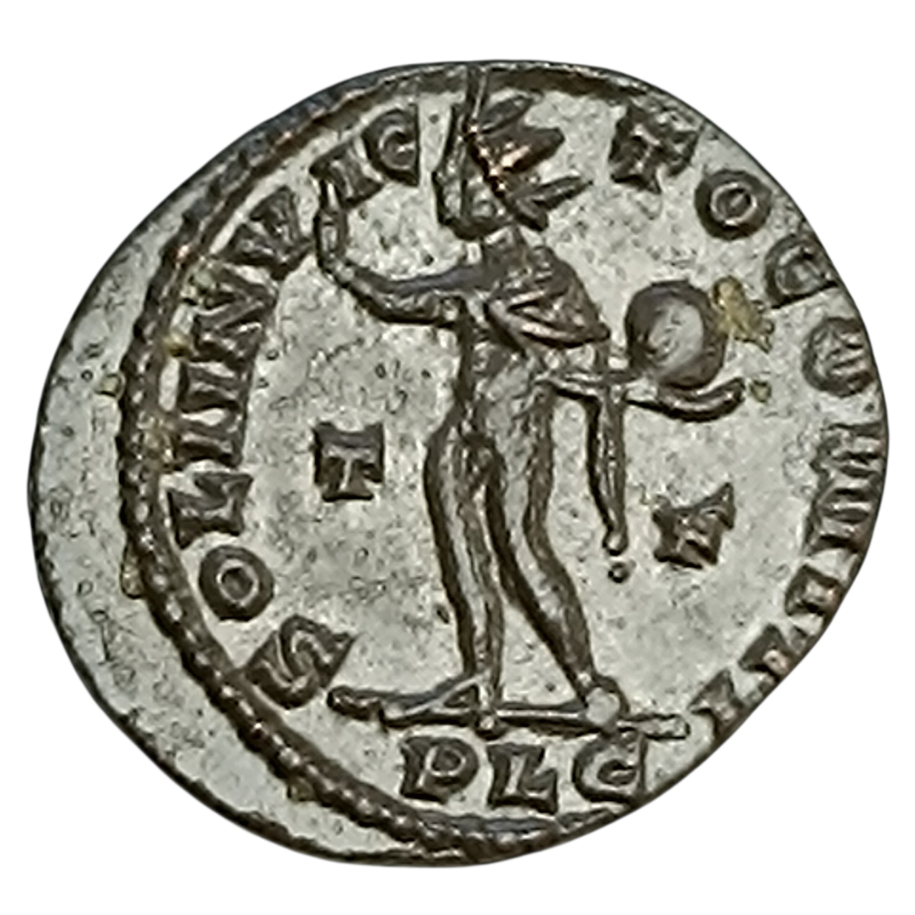 Constantin Ier (306-337) Follis Soli Invicto Comiti Lyon 2.92 gr 20.5 mm