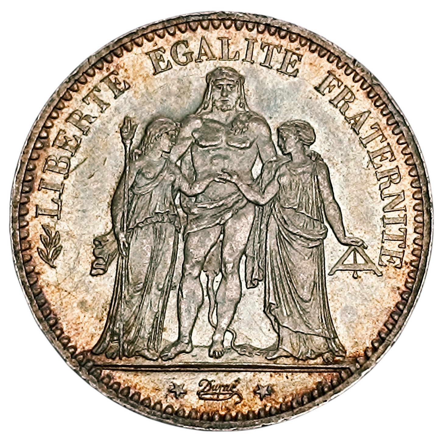 Hercule 5 Francs 1877 A Paris Argent 25.03 gr