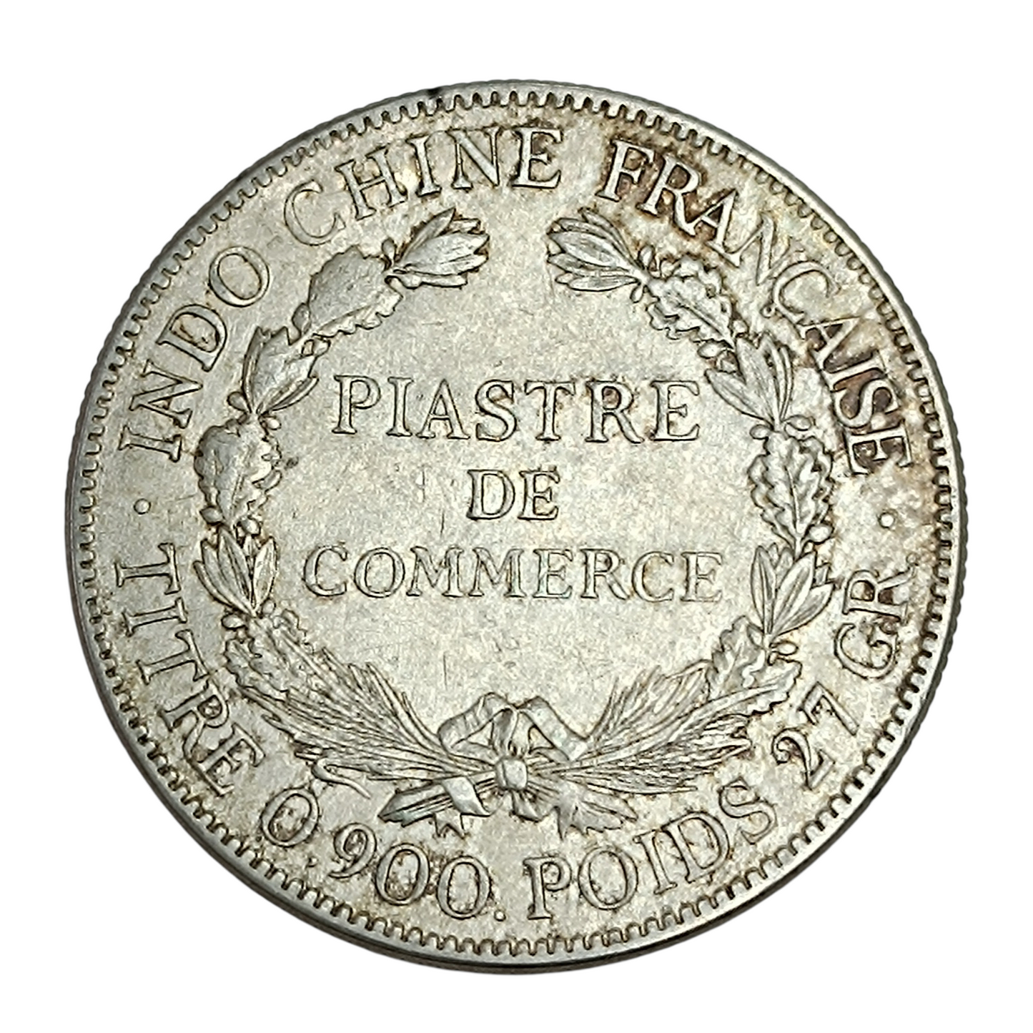 Indochine Française - Piastre de commerce - Argent - 1921 - 26.95 gr