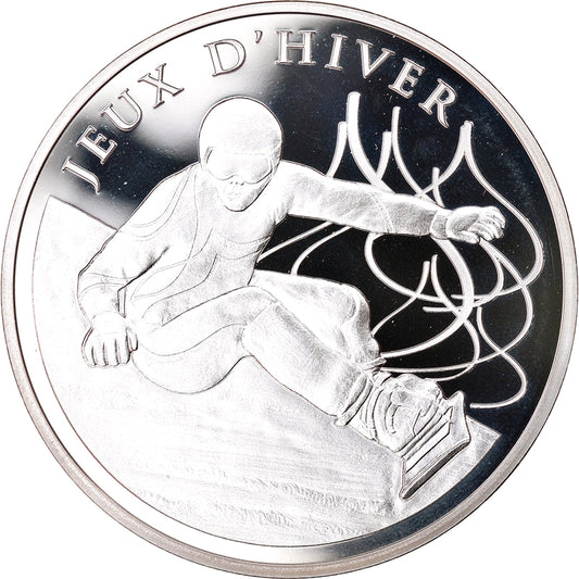 France 10 Euros 2013 Jeux d'Hiver Snowboard Coffret BE Argent 22.2 gr