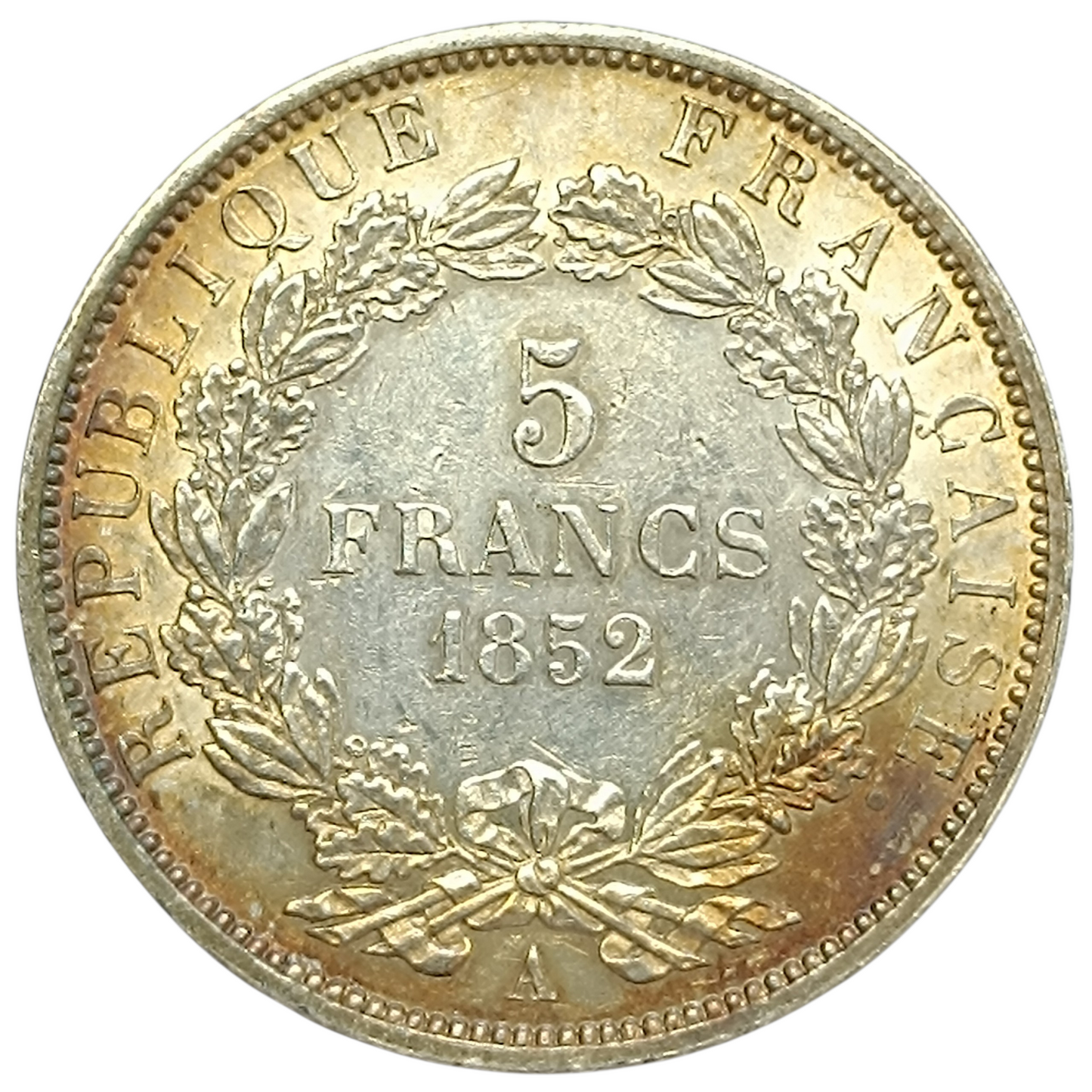 Napoléon III (1852-1870) 5 Francs 1852 A Paris Argent 24.92 gr