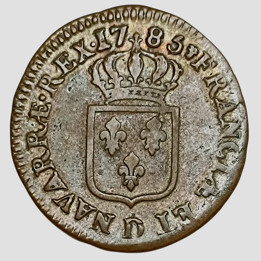 Louis XVI (1774-1792) Sol à l'écu 1785 D Lyon - 11.64 gr